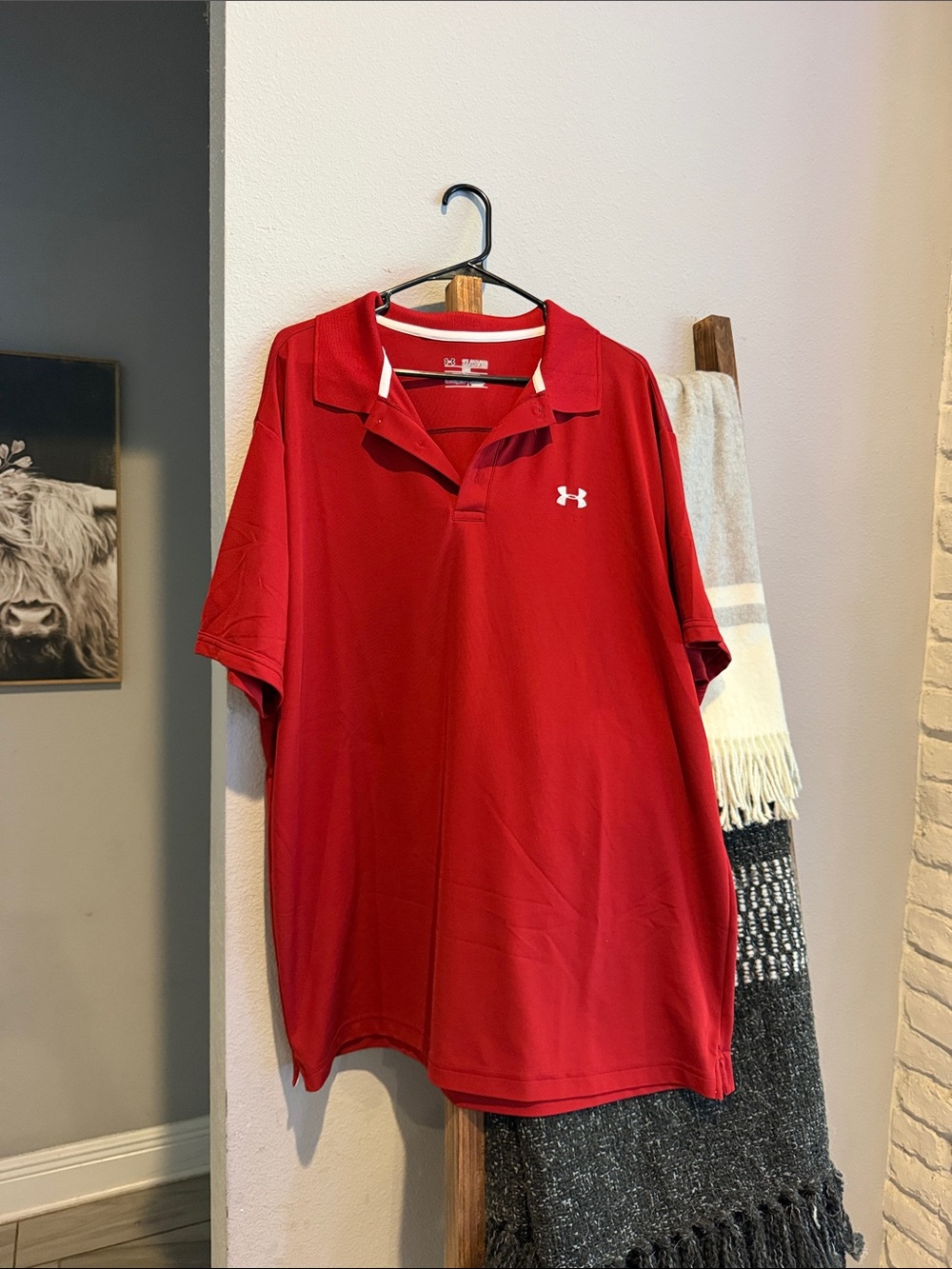 Under Armour Red Men's Athletic Polo